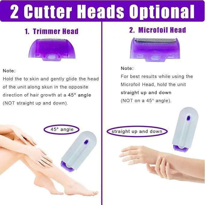 Rechargeable Women's Hair Shaver - Smooth Grooming, Anywhere