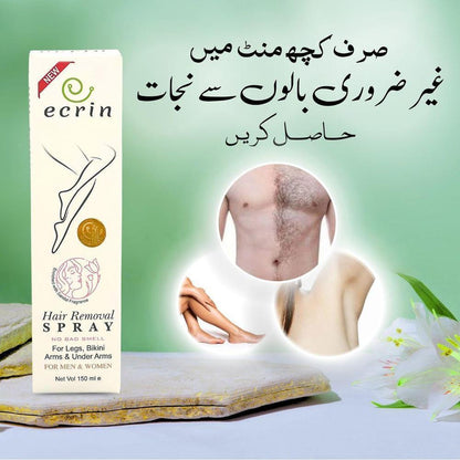 Fast-Acting Hair Removal Spray – Gentle, Pain-Free